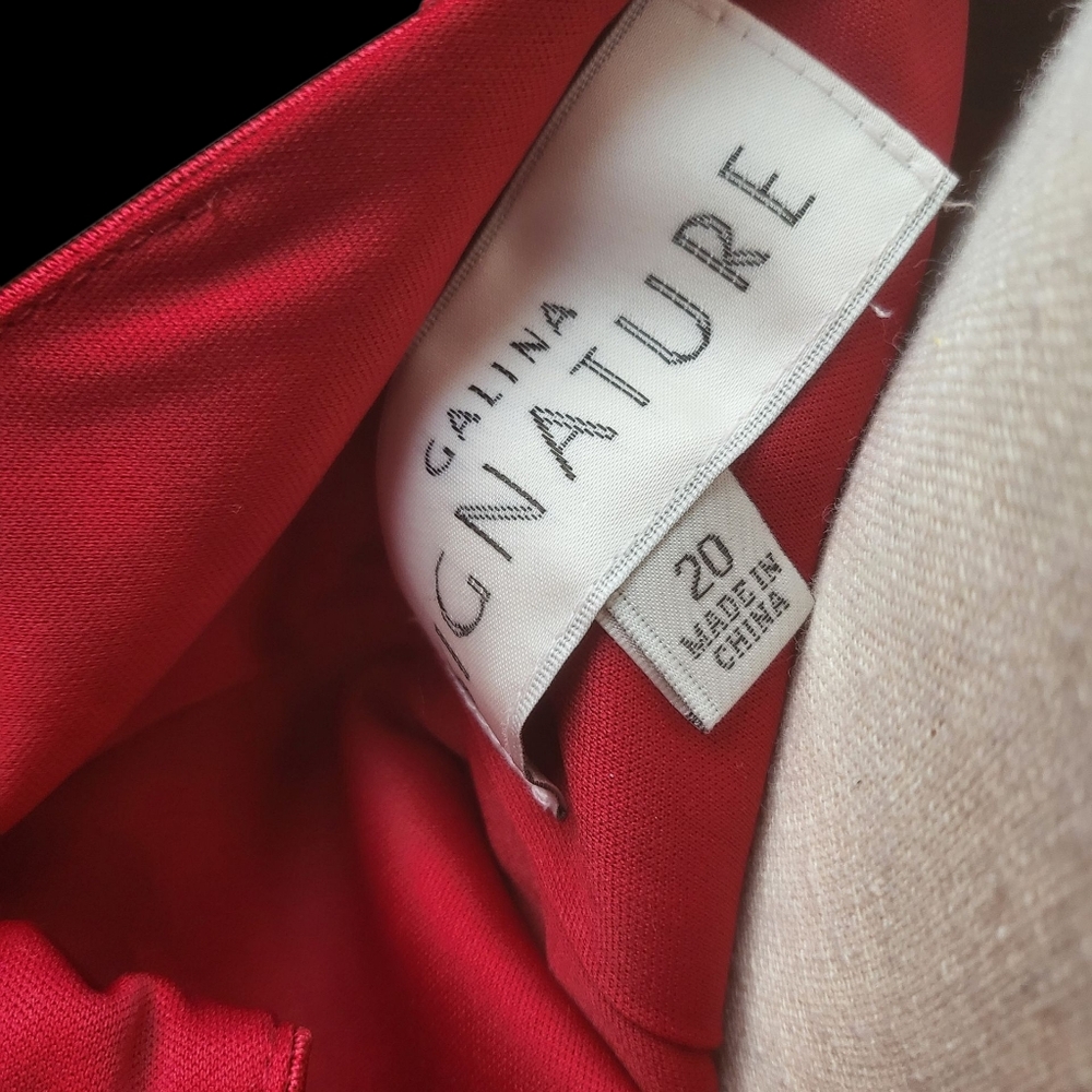 Galina Signature Vibrant Red Dress Gown Homecoming - Picture 6 of 8